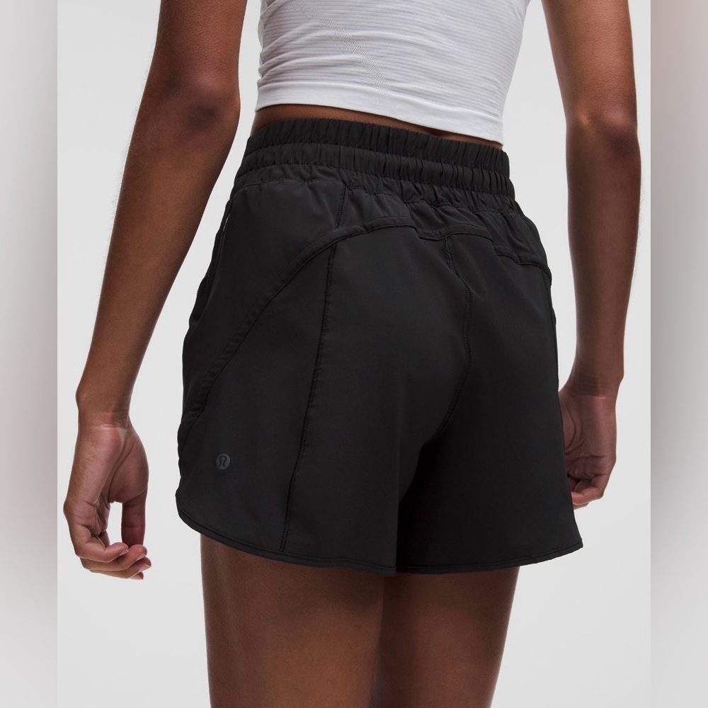 Lululemon Track That High-Rise 5” Running Shorts Black Size 2 - Picture 5 of 7